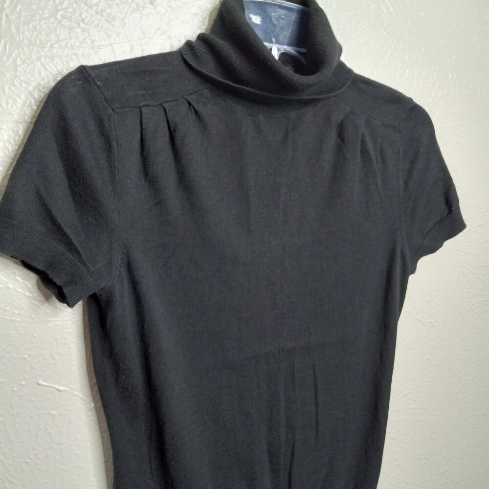 Banana Republic Black Silk Cotton Cashmere Blend‎ Pullover Sweater Size S